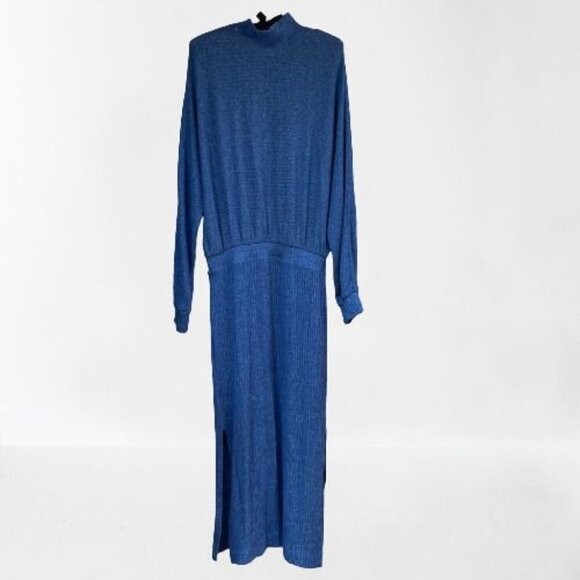 SATURDAY/SUNDAY Anthropologie Mariah Long Sleeve Rib Knit Maxi Dress Large New - Picture 4 of 12